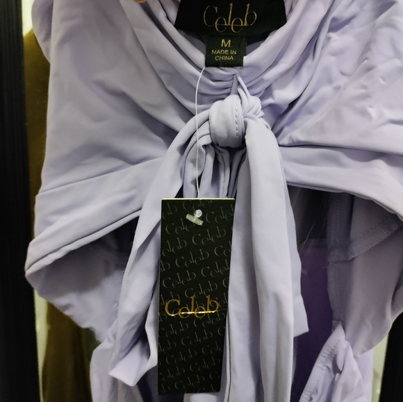 Purple Ruched Jumpsuit - Picture 2 of 4